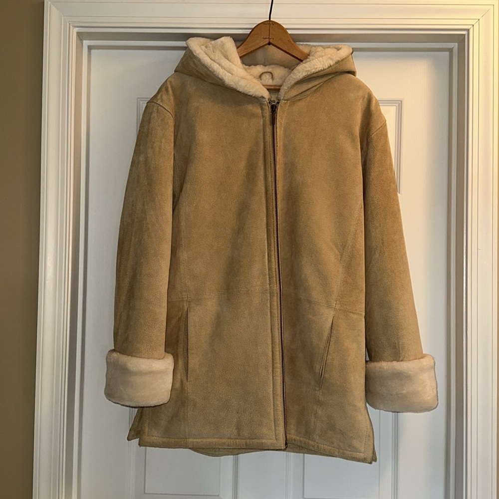 Genuine Leather Suede Plush Lined Jacket